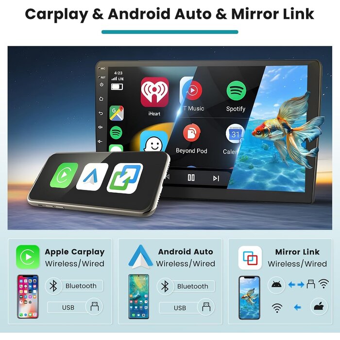 9" Autoradio Android 13, Carplay & Auto | Bis zu 35% Rabatt sichern!