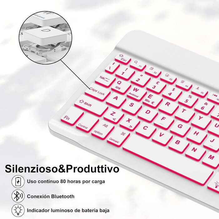 iPad Tastaturhülle Lavendel, QWERTZ & Hintergrundbeleuchtung - Bis zu 35% Rabatt!