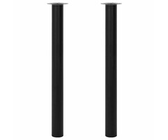 Outlet: Teleskopische Tischbeine, höhenverstellbar, Schwarz, 2er-Set - bis zu 35% Rabatt