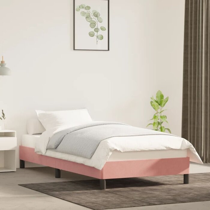 Luxuriöses Samt-Bettgestell Rosa 80x200 cm - Bis zu 35% Rabatt!