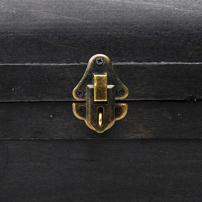 Deckenkiste Schwarz Sperrholz 90x51x42 cm - Bis zu 35% Rabatt!