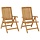 2er Set verstellbare Teakholz-Gartenstühle - Bis zu 35% Rabatt im Outlet!