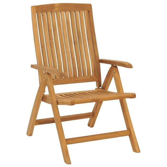 2er Set verstellbare Teakholz-Gartenstühle - Bis zu 35% Rabatt im Outlet!