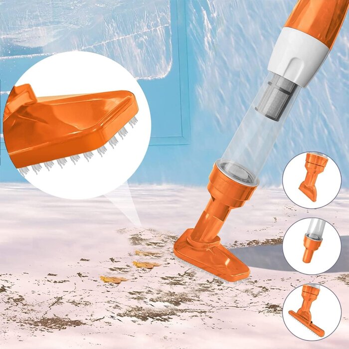 Kabelloser 3-in-1 Poolstaubsauger mit Griff - Jetzt bis zu 35% sparen!