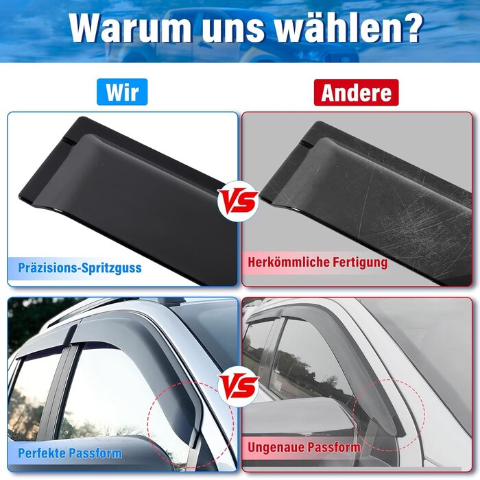 Wind-/Regenabweiser für Ford Ranger (2012-2022) | Bis zu 35% Rabatt!