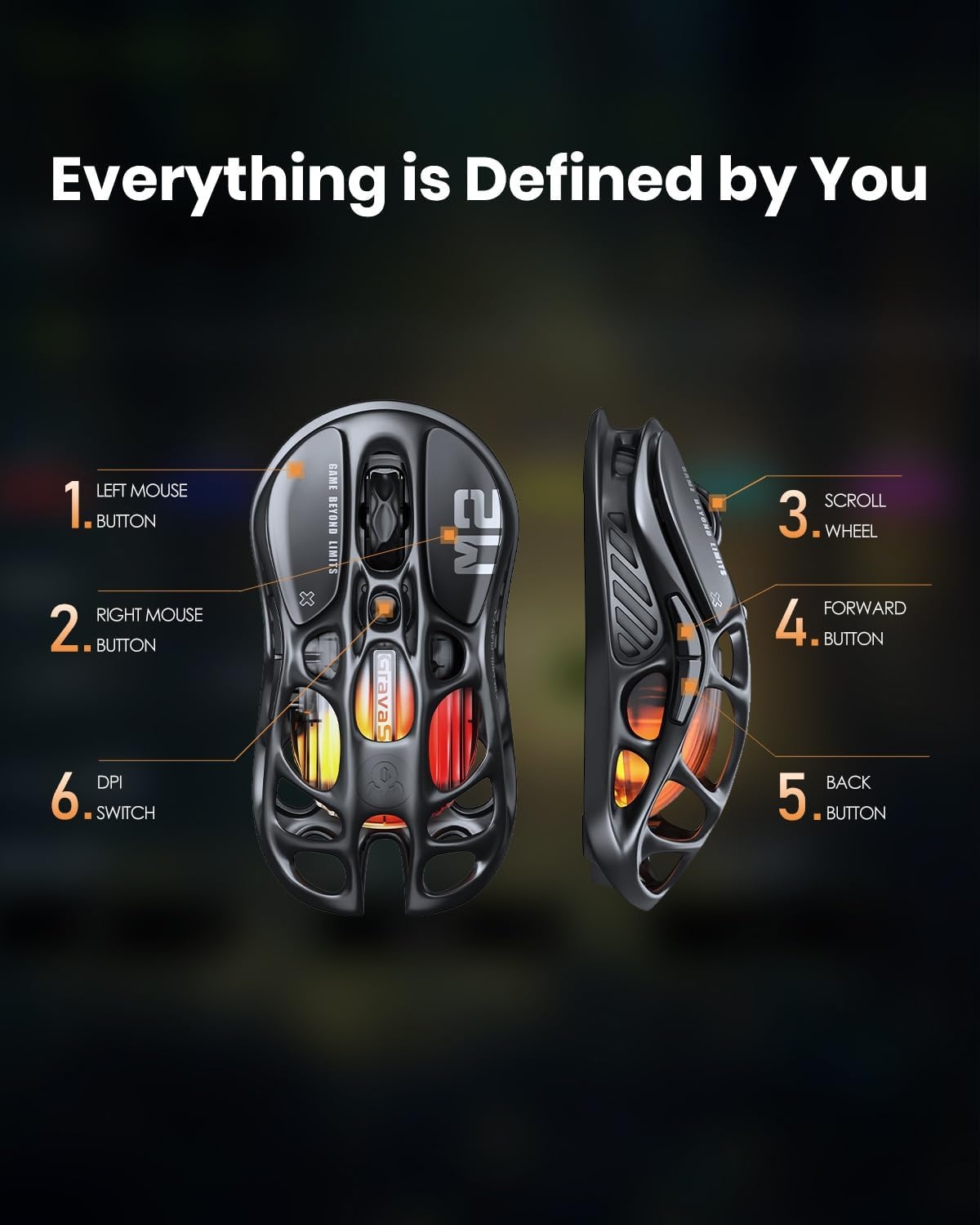 Gaming-Maus mit 26.000 DPI, Hohl-Design & RGB - bis zu 35% Rabatt sichern!