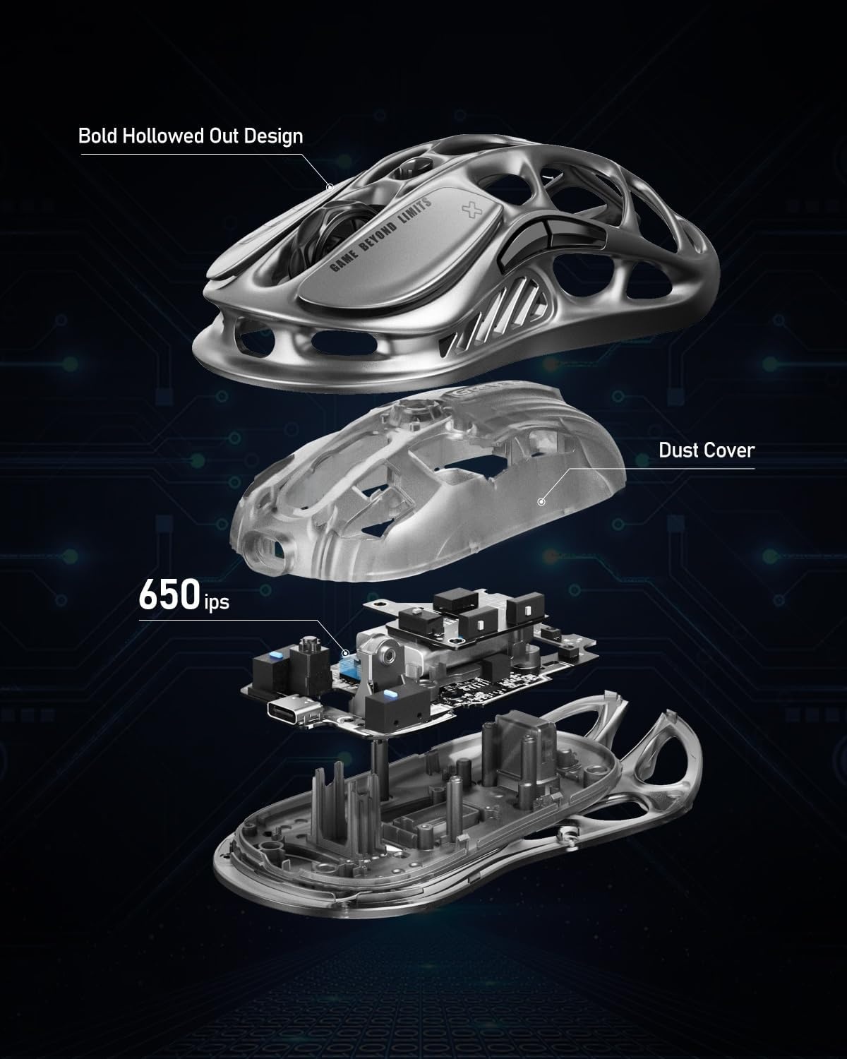 Gaming-Maus mit 26.000 DPI, Hohl-Design & RGB - bis zu 35% Rabatt sichern!