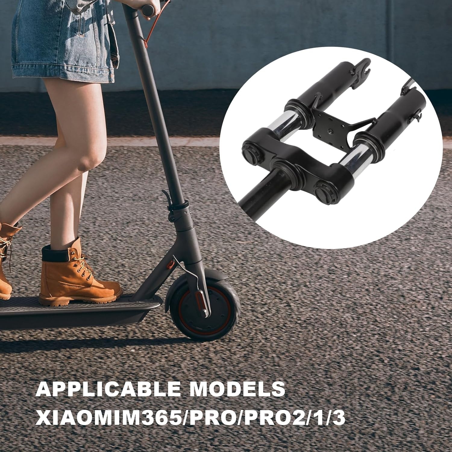 Federungs-Kit für E-Scooter - Stoßdämpfer, Schutzblech, Fußstütze - bis zu 35% Rabatt