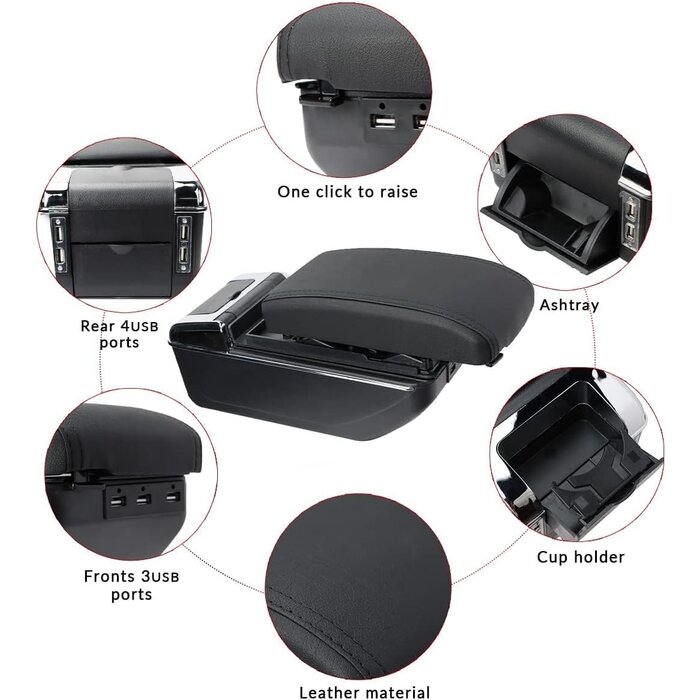 Armlehne mit Staufach & 7 USB für Fiesta MK7 - bis zu 35% Rabatt sichern!