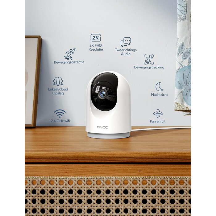 2K 3MP WLAN-Sicherheitskamera, 360° Panorama, IR-Nachtsicht - bis zu 35% Rabatt!