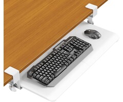 Platzsparende Untertisch Tastaturablage, weiß - Jetzt bis zu 35% reduziert!