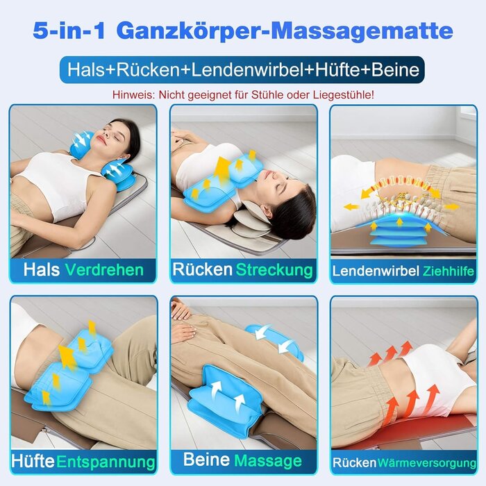 3D-Ganzkörper-Massagematte mit Heizung & Traktion - Bis zu 35% Rabatt!
