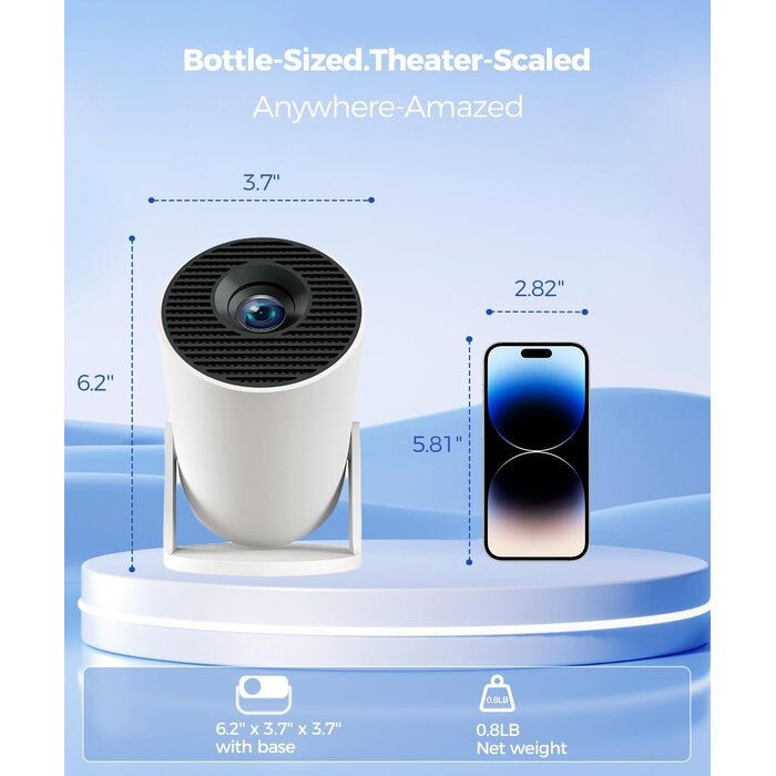 Tragbarer Mini Beamer 4K Android 14 - Jetzt bis zu 35% reduziert!