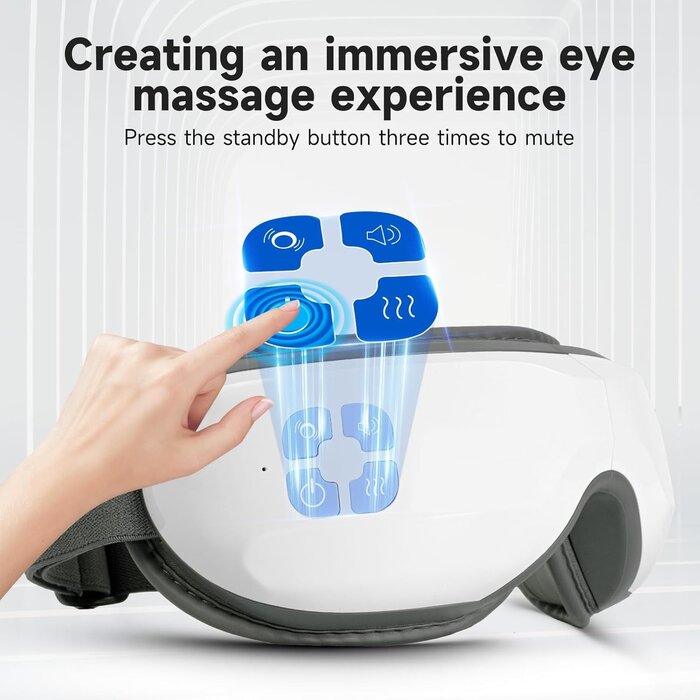 Beheiztes Augenmassagegerät Weiß - Jetzt bis zu 35% reduziert!