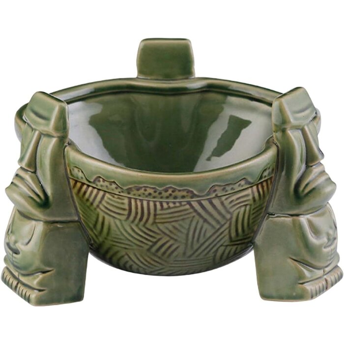 Tiki Cocktail Bowle Grün 1000ml Keramik - Jetzt bis zu 35% günstiger!