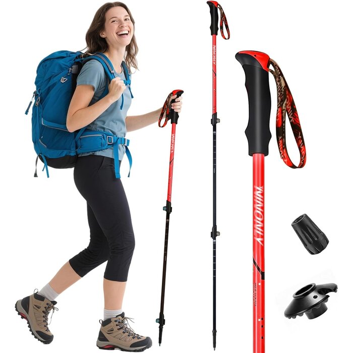 Ultraleichter Carbon-Wanderstock - Faltbar, EVA-Griff & bis zu 35% Rabatt