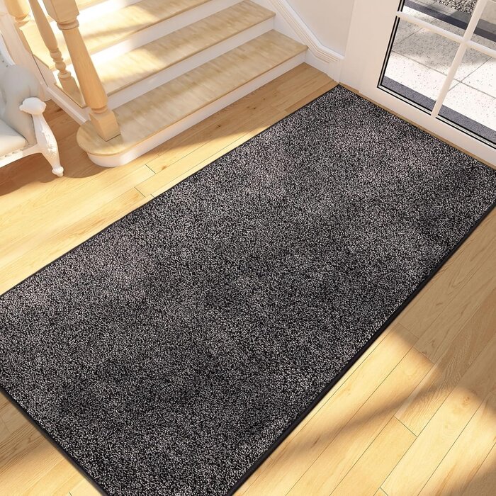 Anthrazit Fußmatte 80x178 cm, rutschfest & waschbar - Bis zu 35% Rabatt!
