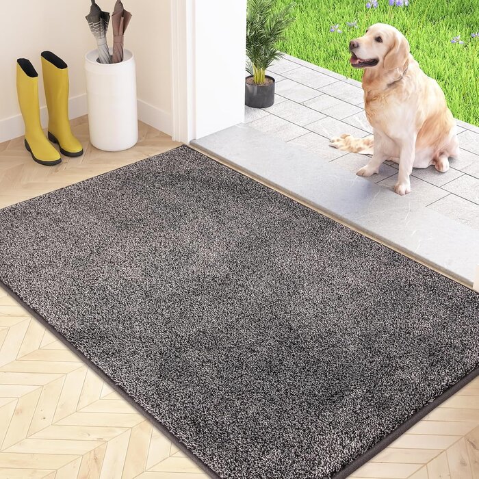 Anthrazit Fußmatte 80x178 cm, rutschfest & waschbar - Bis zu 35% Rabatt!