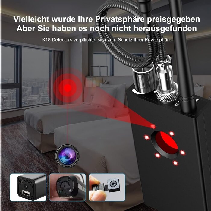 Multifunktions-Detektor für Wanzen, GPS & Kameras - Bis zu 35% Rabatt!