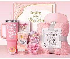 Verwöhn-Geschenkset für Frauen mit Kuscheldecke & Wellness - Bis zu 35% Rabatt