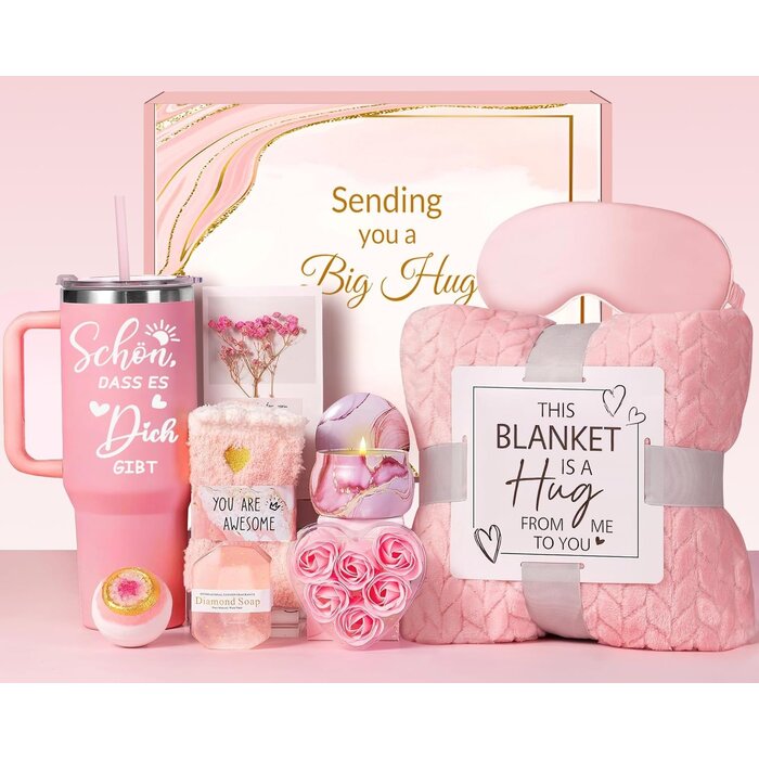 Verwöhn-Geschenkset für Frauen mit Kuscheldecke & Wellness - Bis zu 35% Rabatt
