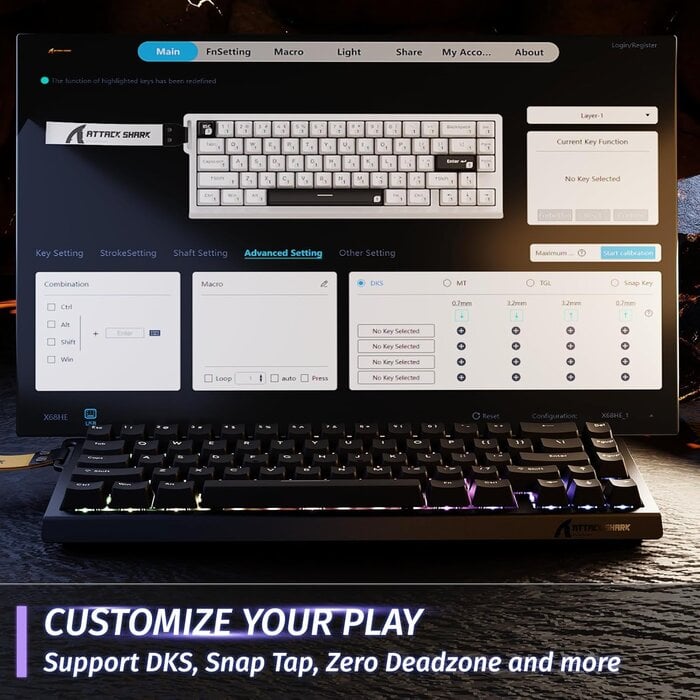 Gaming-Tastatur Rapid Trigger & 8000Hz, RGB - Bis zu 35% günstiger!