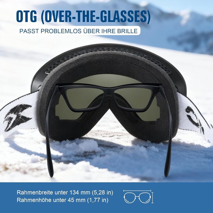 Ski- & Snowboardbrille OTG für Brillenträger - Bis zu 35% Rabatt!