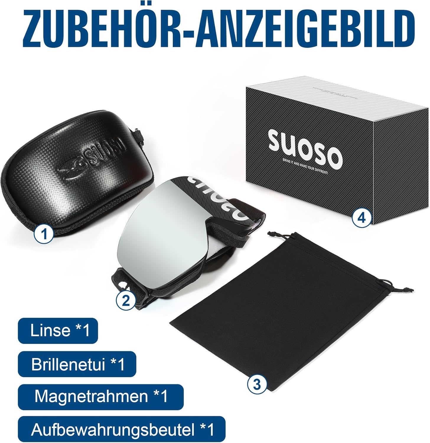 Ski- & Snowboardbrille OTG für Brillenträger - Bis zu 35% Rabatt!