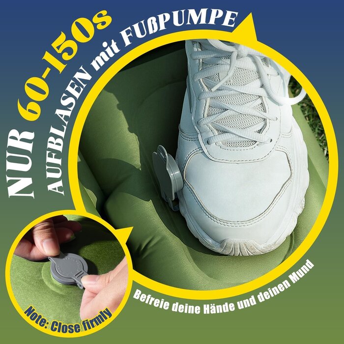Ultraleichte Doppel-Isomatte mit Fußpumpe - Bis zu 35% Outlet-Rabatt!