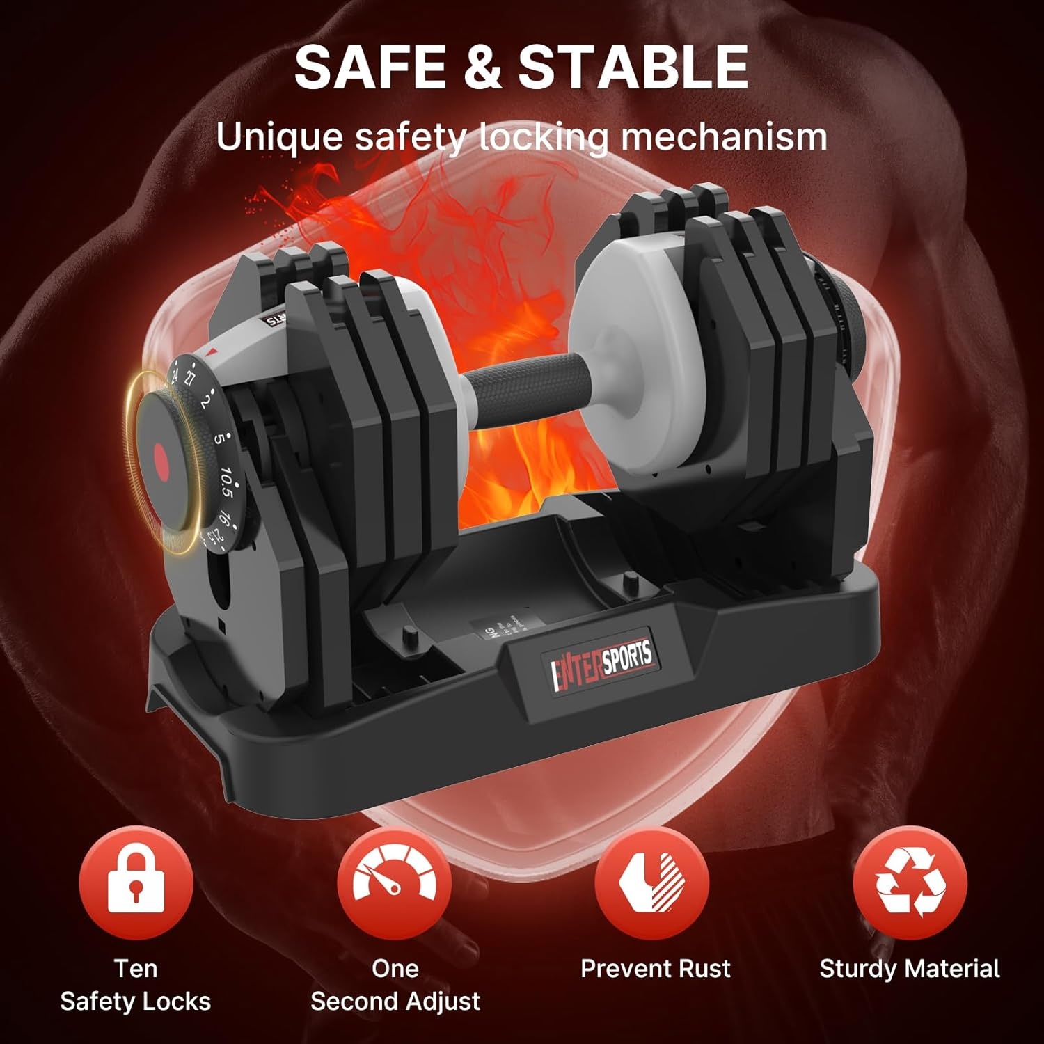 Outlet Deal: Verstellbare Kurzhantel 2-27 kg mit rutschfestem Griff - Bis zu 35% günstiger!