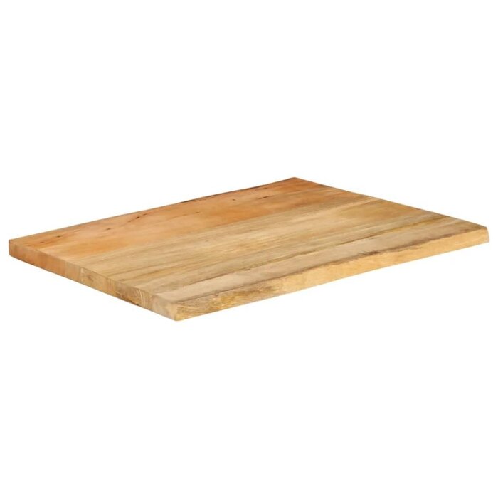 Massive Mangoholz-Tischplatte 70x60 cm Naturkante - Bis zu 35% Rabatt!
