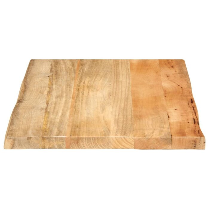 Massive Mangoholz-Tischplatte 70x60 cm Naturkante - Bis zu 35% Rabatt!
