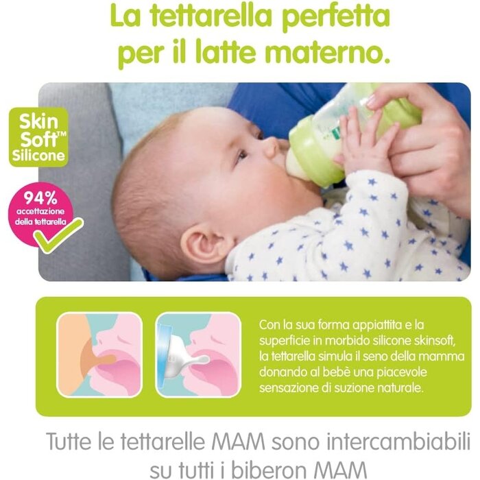 Baby-Flaschensauger, Gr. 1, SkinSoft Silikon, 2er-Pack - Bis zu 35% Rabatt!