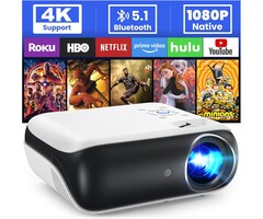 Tragbarer Full HD 4K Heimkino Beamer m. Bluetooth - bis zu 35% Rabatt sichern!