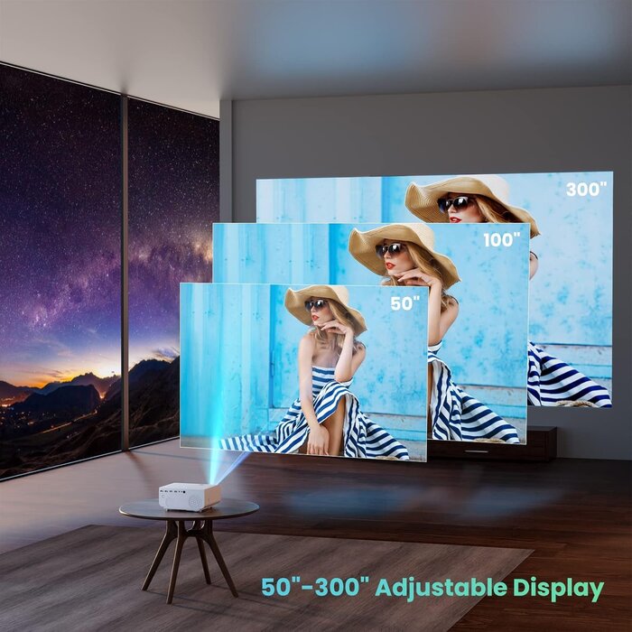 Mini Beamer Full HD 1080P Projektor, WiFi & Bluetooth - Jetzt bis zu 35% sparen!