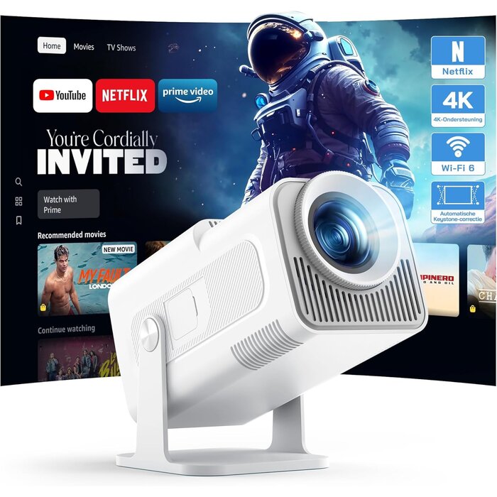 Mini-Projektor Full HD 1080P WiFi Bluetooth drehbar | Bis zu 35% Rabatt sichern!