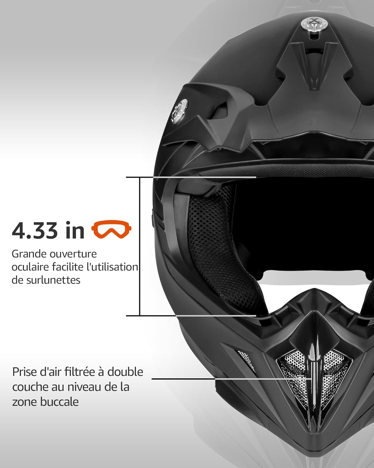 Motorcross Helm Matt Schwarz ECE für Offroad-Abenteuer - Bis zu 35% Rabatt!