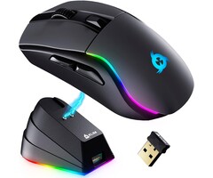Kabellose Gaming-Maus mit Ladestation & RGB-Licht - Jetzt bis zu 35% günstiger!