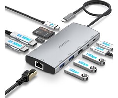 11-in-1 USB-C Dockingstation für Laptops (8K/4K HDMI, 100W PD) - Bis zu 35% Rabatt