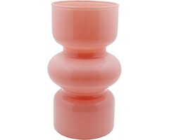Moderne Geometrische Glasvase Rosa 18cm - Jetzt bis zu 35% reduziert!