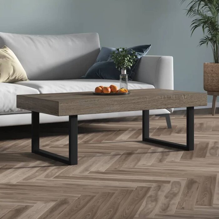 Moderner Couchtisch Grau Schwarz 120x60 cm - Bis zu 35% Rabatt!