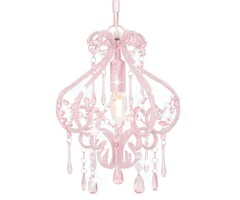 Dekorative Deckenleuchte Rosa Acrylperlen 24x32cm - bis zu 35% Rabatt