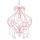 Dekorative Deckenleuchte Rosa Acrylperlen 24x32cm - bis zu 35% Rabatt