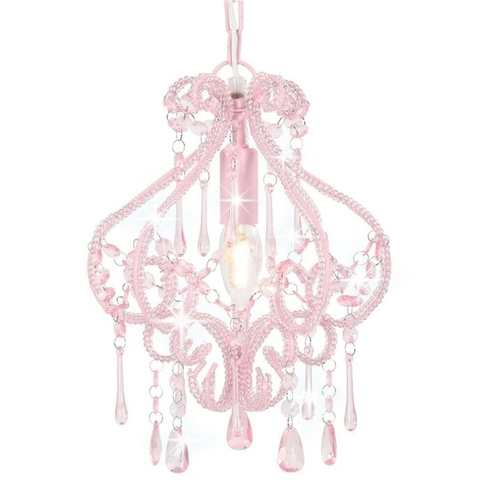 Dekorative Deckenleuchte Rosa Acrylperlen 24x32cm - bis zu 35% Rabatt