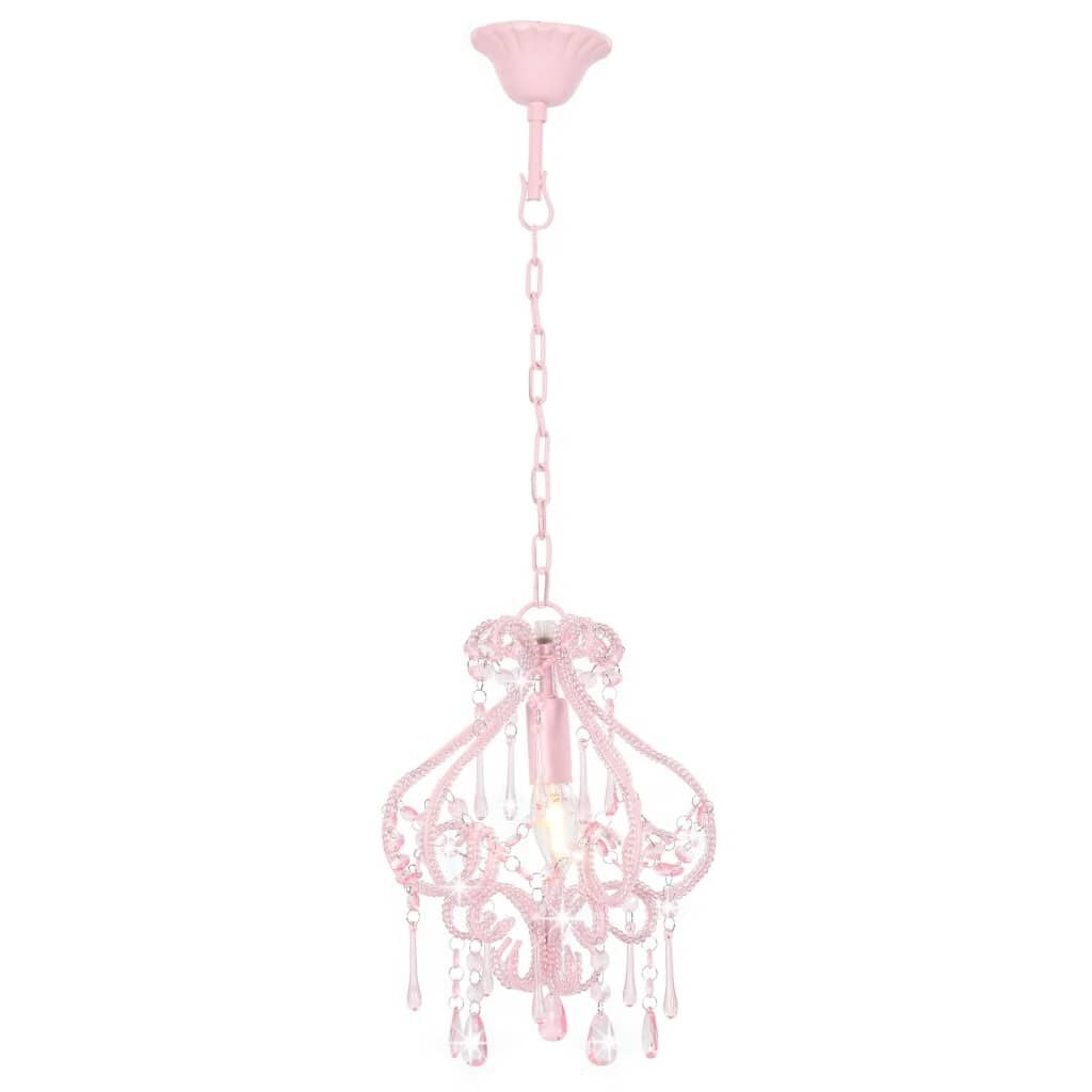 Dekorative Deckenleuchte Rosa Acrylperlen 24x32cm - bis zu 35% Rabatt
