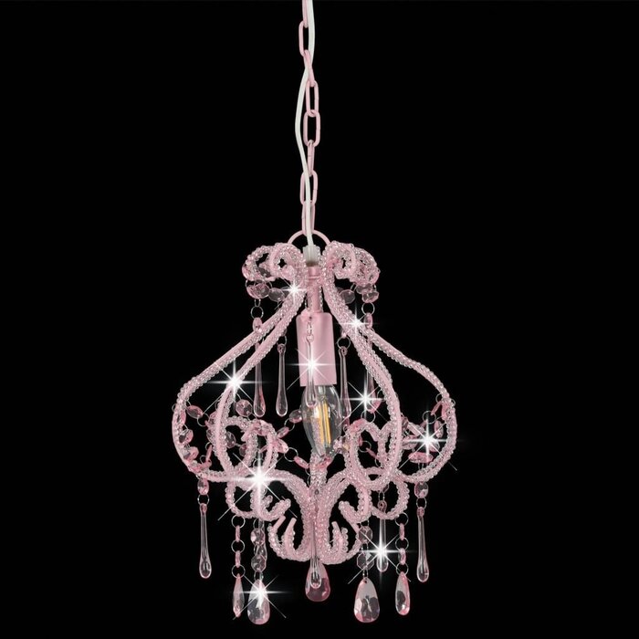 Dekorative Deckenleuchte Rosa Acrylperlen 24x32cm - bis zu 35% Rabatt