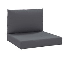 Palettenkissen-Set, 2-tlg., Oxford-Stoff, Anthrazit - bis zu 35% Rabatt