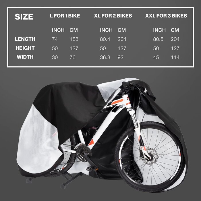 Wetterfeste Fahrradschutzhülle für 1-3 Räder - Outlet-Angebot bis zu 35% Rabatt