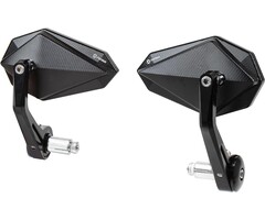 CNC-Aluminium Lenkerendenspiegel - Schwarz, E-geprüft - bis zu 35% Rabatt