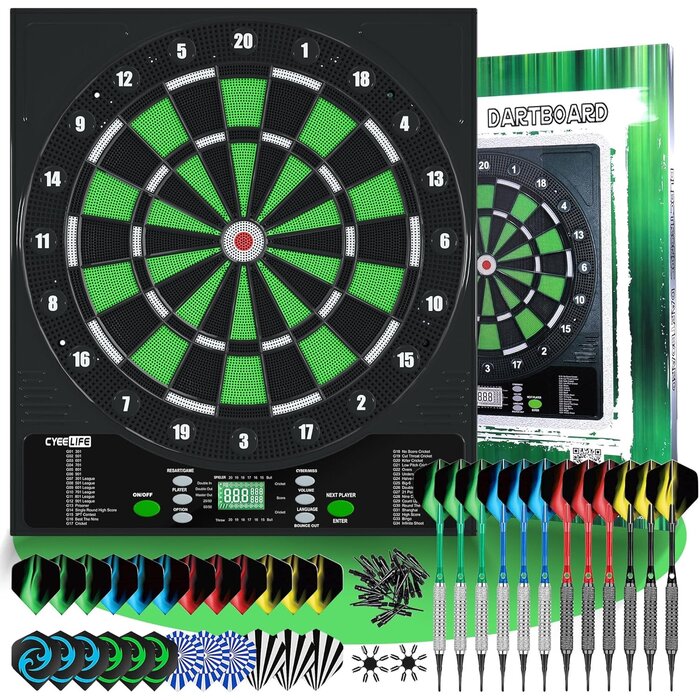 Elektronische Dartscheibe für 8 Spieler - Jetzt bis zu 35% Rabatt sichern!